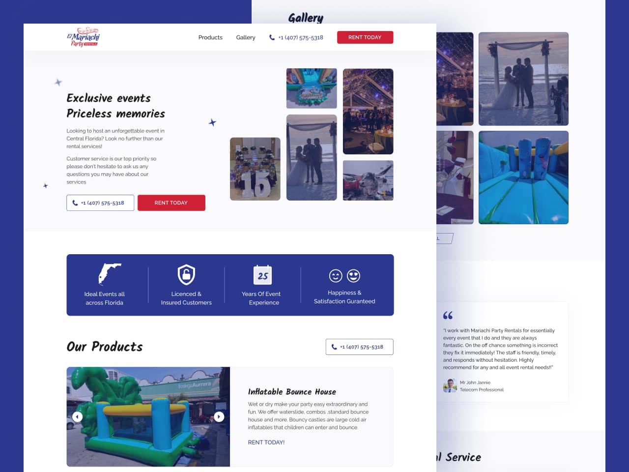 Rental-Website-for-Party-Requirments-Wilson-Wings