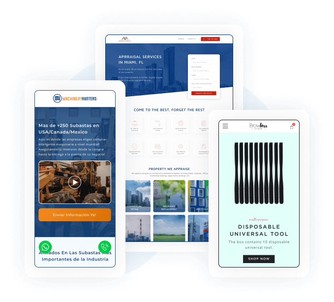 Web design Second section image